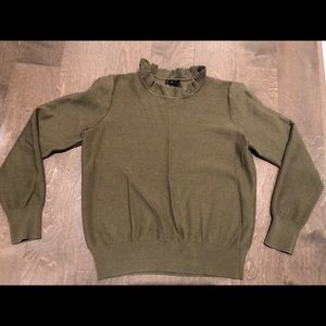 Jcrew olive women's sweater